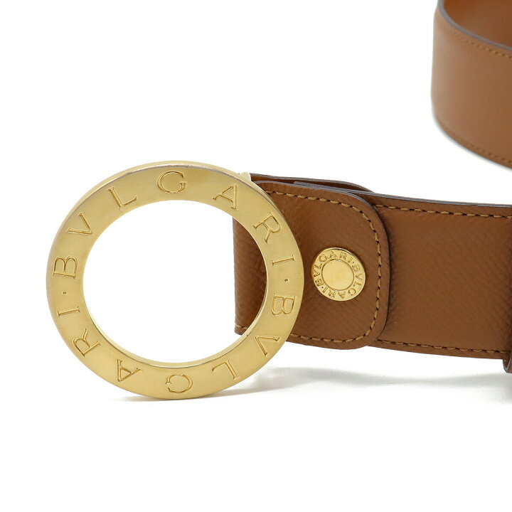d2 《極美品》 BVLGARI ブルガリ 伏せ レザーベルト Leather Belt  