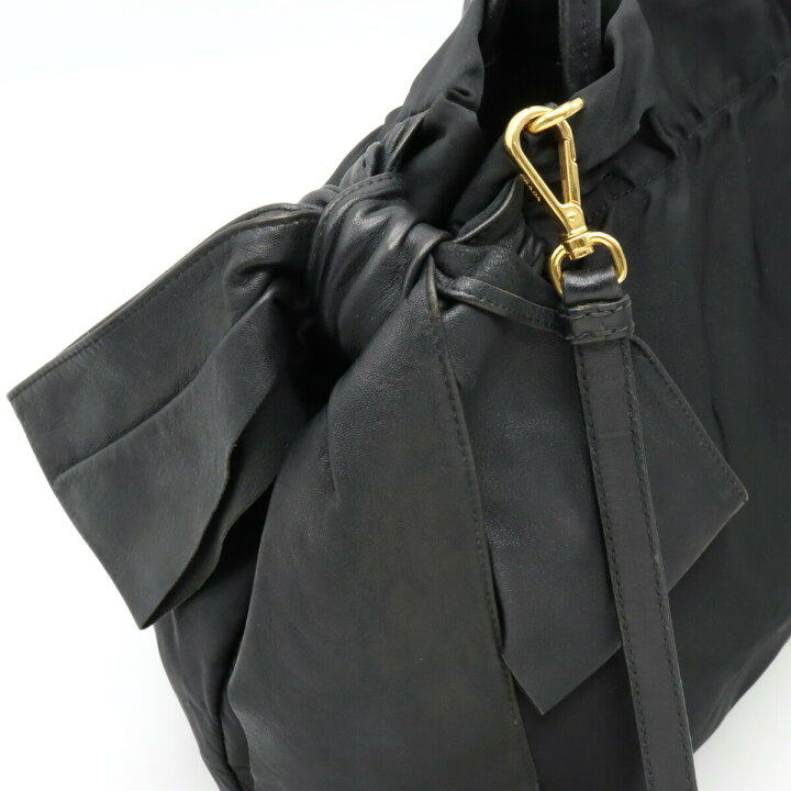 楽天市場】【バッグ】PRADA プラダ サイドリボン トートバッグ 2WAY 