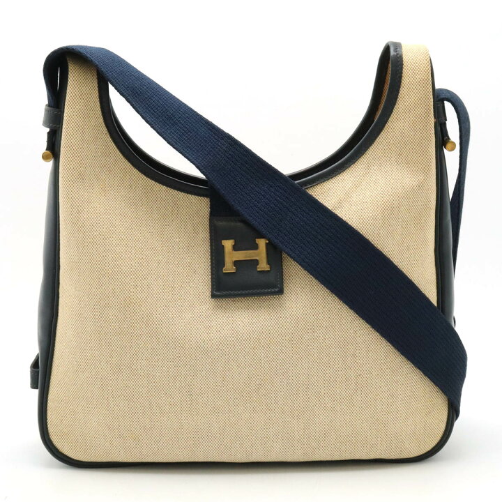 楽天市場】【バッグ】HERMES エルメス サコ Hロゴ ショルダーバッグ 