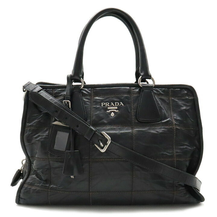 楽天市場】【バッグ】PRADA プラダ NAPPA ANTIQUE ダブルステッチ 