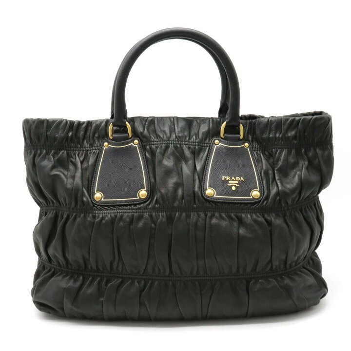 楽天市場】【バッグ】PRADA プラダ ギャザー トートバッグ  