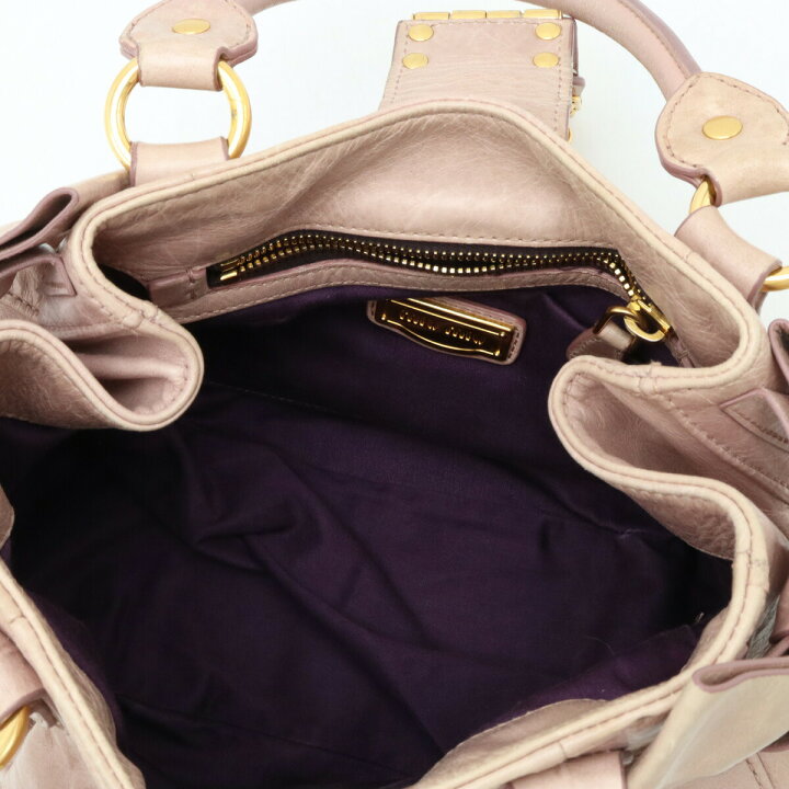 楽天市場】【バッグ】Miu Miu ミュウ ミュウ ミュウミュウ サイド  