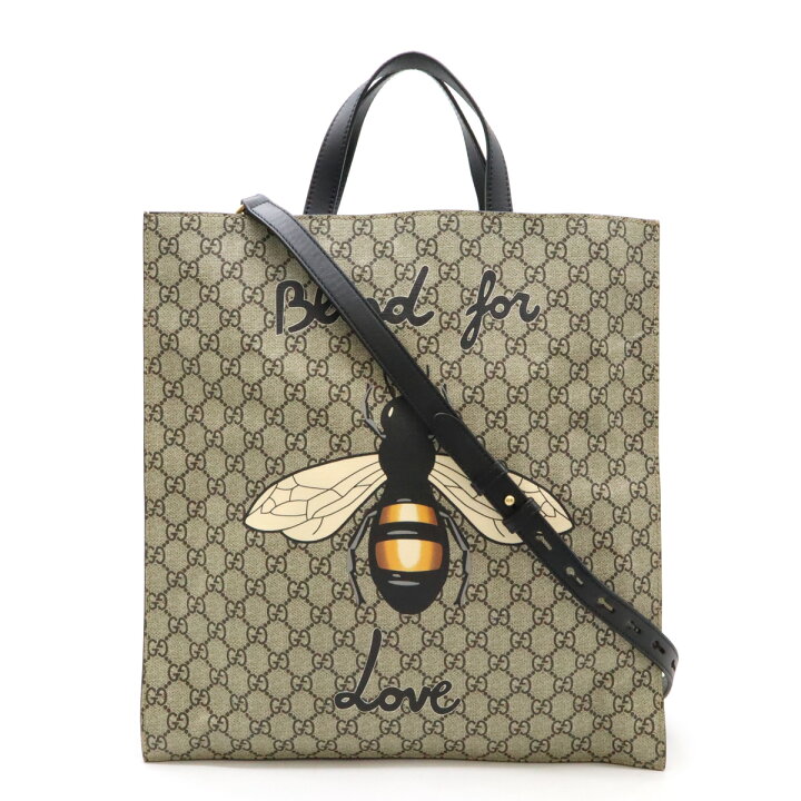 楽天市場】GUCCI グッチ GGスプリーム ビー 蜂 ハチ 25 トートバッグ 