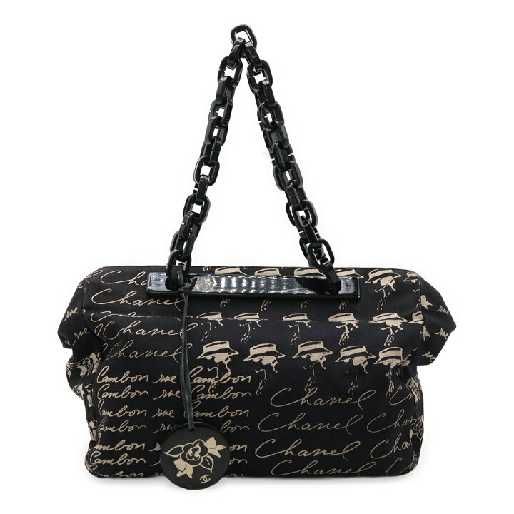 楽天市場】CHANEL シャネル ココマーク カメリア プラチェーン トート 