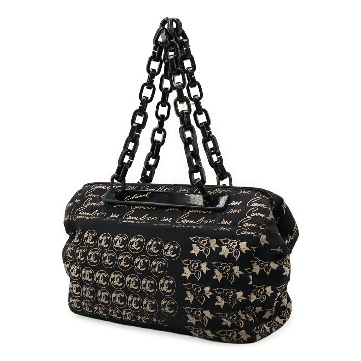 楽天市場】CHANEL シャネル ココマーク カメリア プラチェーン トート