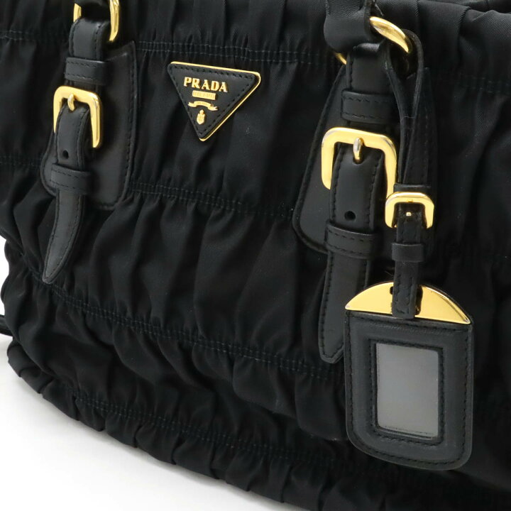 楽天市場】PRADA プラダ ギャザー ハンドバッグ トートバッグ 2WAY 