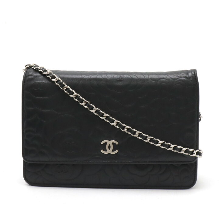 楽天市場】CHANEL シャネル カメリア チェーンウォレット ショルダー 