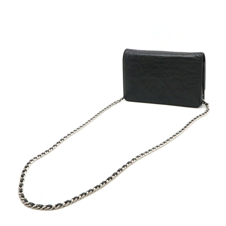 楽天市場】CHANEL シャネル カメリア チェーンウォレット ショルダー 