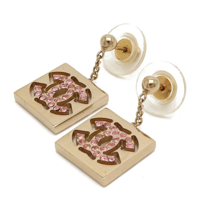 楽天市場】CHANEL シャネル スクエア ココマーク スイングピアス 