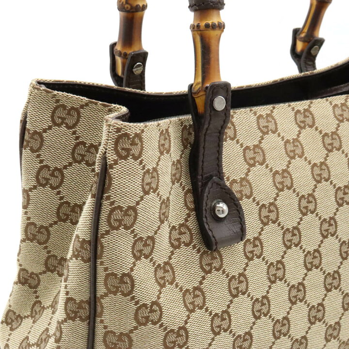楽天市場】GUCCI グッチ バンブー GGキャンバス トートバッグ 