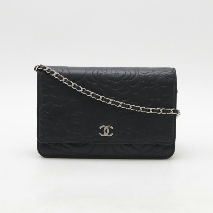 楽天市場】CHANEL シャネル カメリア ココマーク チェーンウォレット 