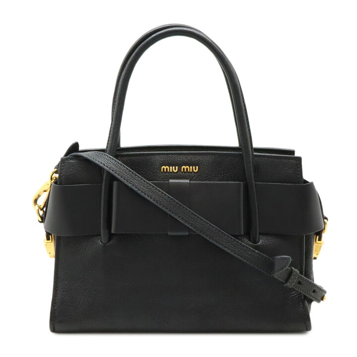 楽天市場】Miu Miu ミュウ ミュウ ミュウミュウ マドラス ハンドバッグ 