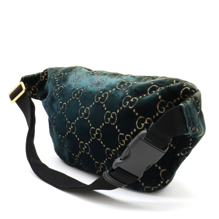 楽天市場】GUCCI グッチ GGベルベット シェリーライン ベルトバッグ 