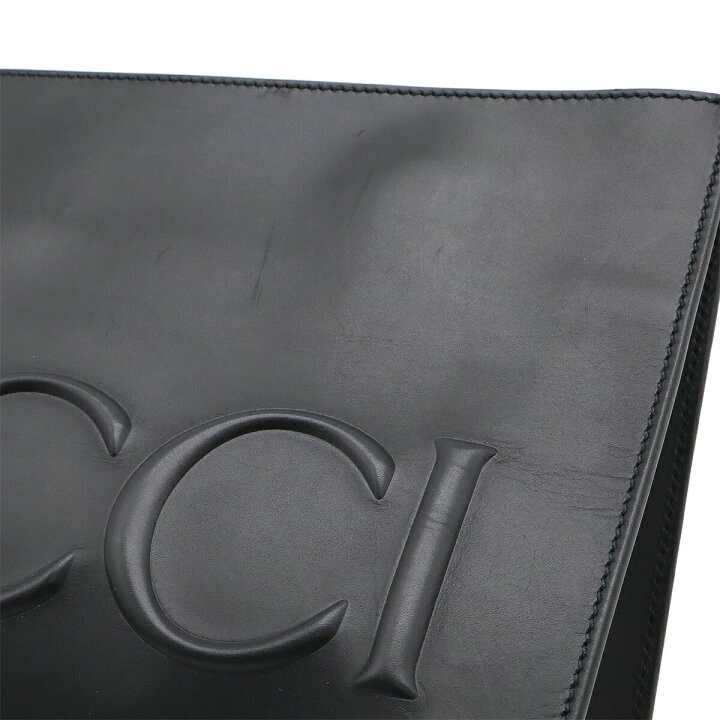楽天市場】GUCCI グッチ ロゴエンボス クラッチバッグ セカンドバッグ