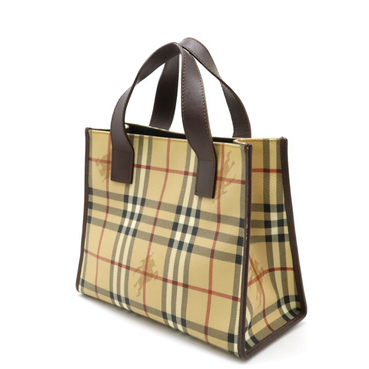 楽天市場】BURBERRY バーバリー ノバチェック チェック柄 ハンドバッグ 