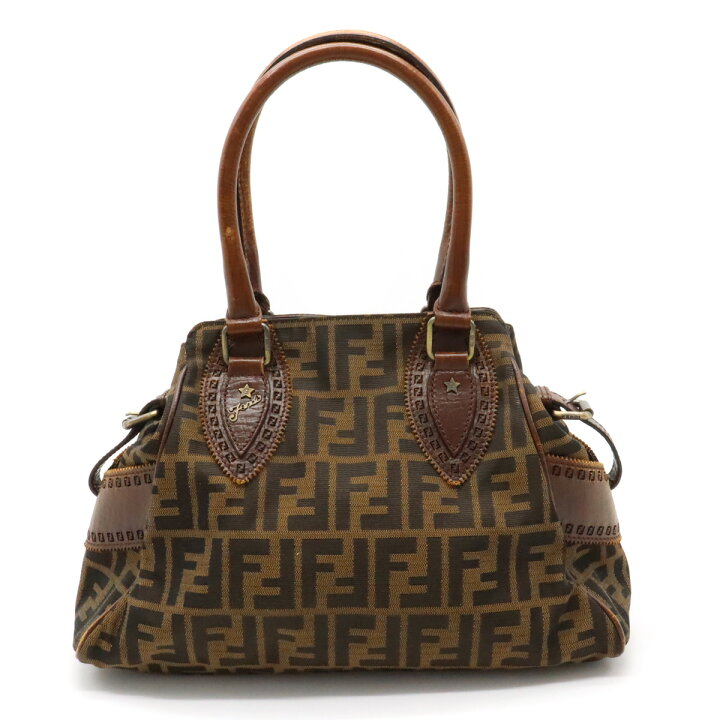 楽天市場】FENDI フェンディ ズッカ柄 エトニコ ハンドバッグ トート 