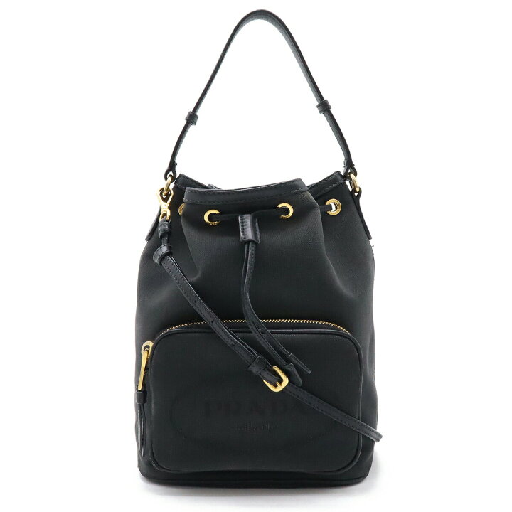 楽天市場】PRADA プラダ ロゴジャガード ハンドバッグ バケットバッグ 