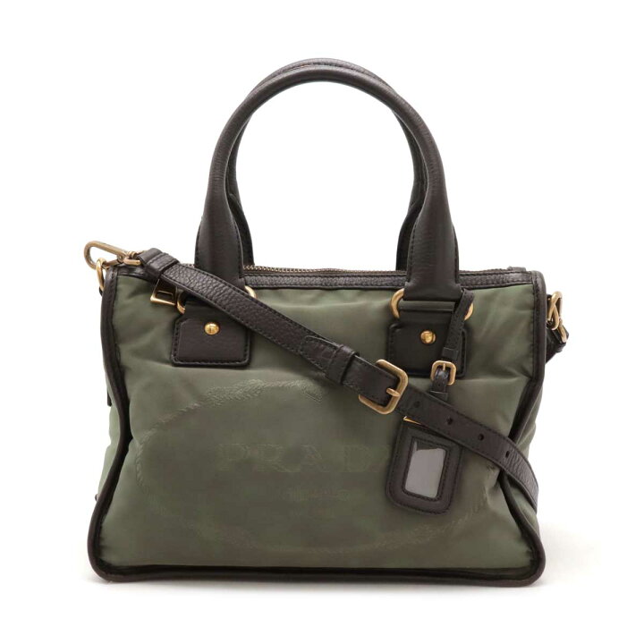 楽天市場】PRADA プラダ ロゴジャガード ハンドバッグ トートバッグ 