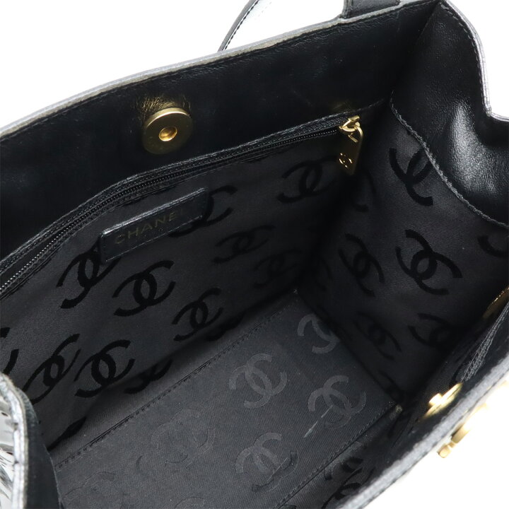 楽天市場】CHANEL シャネル ココマーク カメリア パンチング トート 