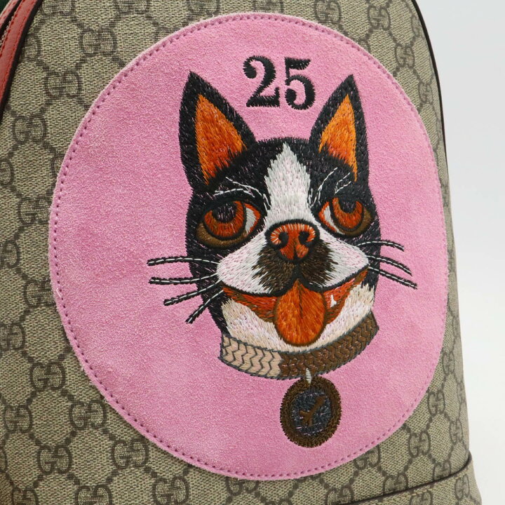 楽天市場】GUCCI グッチ GGスプリーム BOSCO ボスコ アップリケ 犬 