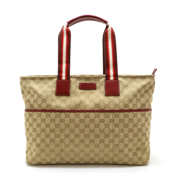 楽天市場】GUCCI グッチ GGキャンバス レザー マザーズバッグ トート 