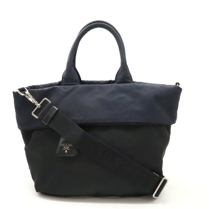 楽天市場】PRADA プラダ テスートダブル トートバッグ リバーシブル 