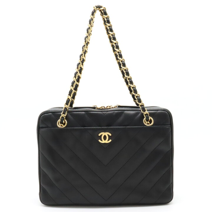 楽天市場】CHANEL シャネル Vステッチ シェブロン ココマーク チェーン 
