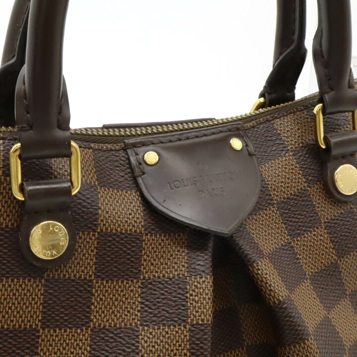 楽天市場】LOUIS VUITTON ルイ ヴィトン ダミエ シエナPM ハンドバッグ 