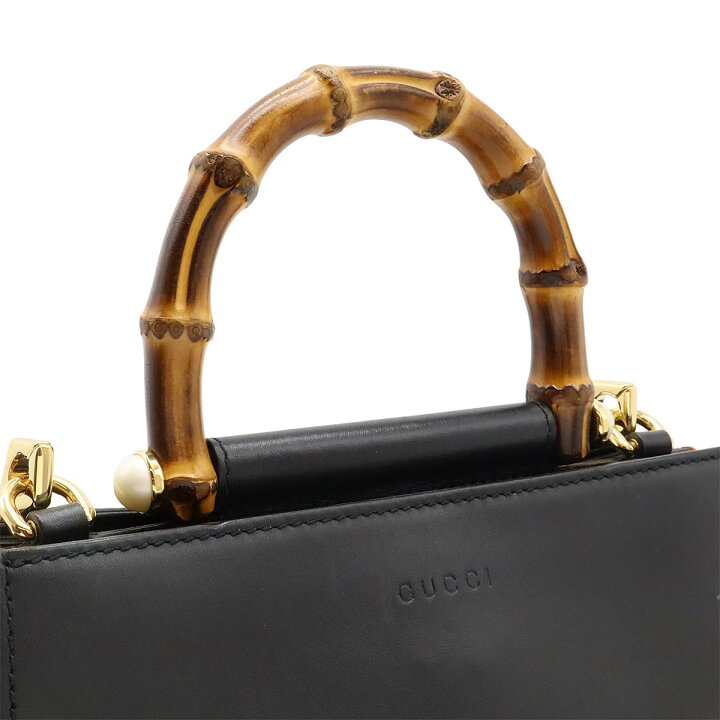 楽天市場】GUCCI グッチ ニムフェア バンブー ハンドバッグ ミニバッグ 