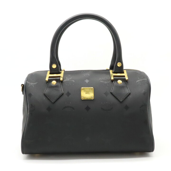 楽天市場】MCM エムシーエム ロゴグラム ハンドバッグ ミニボストン 