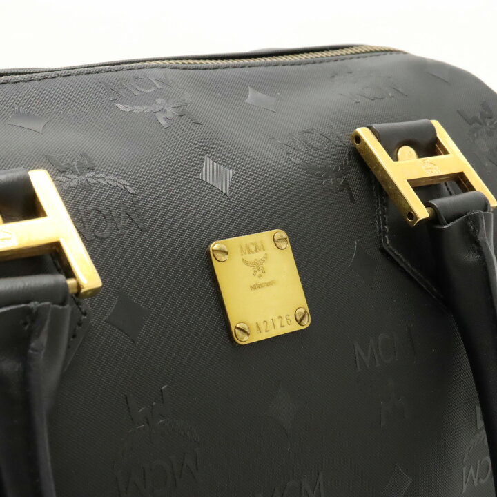 楽天市場】MCM エムシーエム ロゴグラム ハンドバッグ ミニボストン 