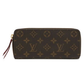 LOUIS VUITTON ルイ ヴィトン モノグラム ポルトフォイユ クレマンス ラウンドファスナー 長財布 フューシャ M60742 【中古】