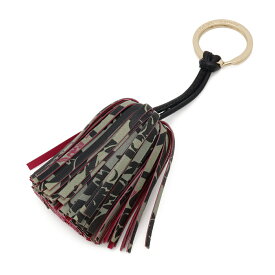LOEWE ロエベ バッグチャーム タッセルチャーム フリンジ キーホルダー キーリング レザー グレージュ ブラック フューシャ ピンク ゴールド金具 【中古】