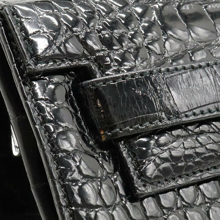 楽天市場】クロコダイル シャイニークロコダイル ハンドバッグ ワニ革  
