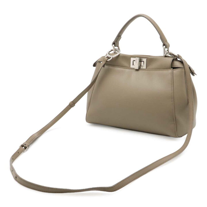 楽天市場】FENDI フェンディ ミニ ピーカブー ハンドバッグ 2WAY 