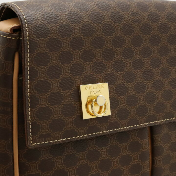 楽天市場】CELINE セリーヌ マカダム柄 ブラゾン柄 ショルダーバッグ 