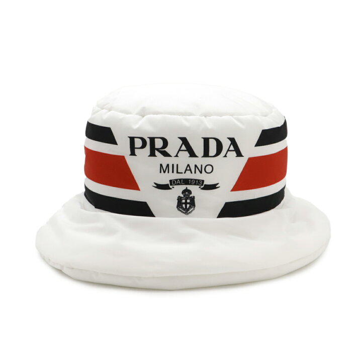 楽天市場】PRADA プラダ Re Nylon ロゴプリント ボリューム バケット 