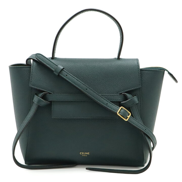 楽天市場】CELINE セリーヌ ベルトバッグ ナノ ハンドバッグ ミニ 