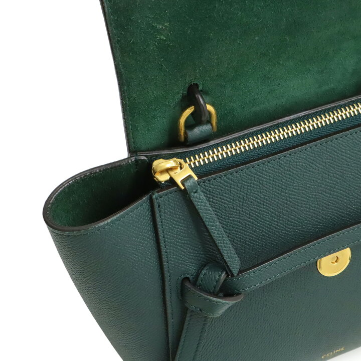 楽天市場】CELINE セリーヌ ベルトバッグ ナノ ハンドバッグ ミニ 
