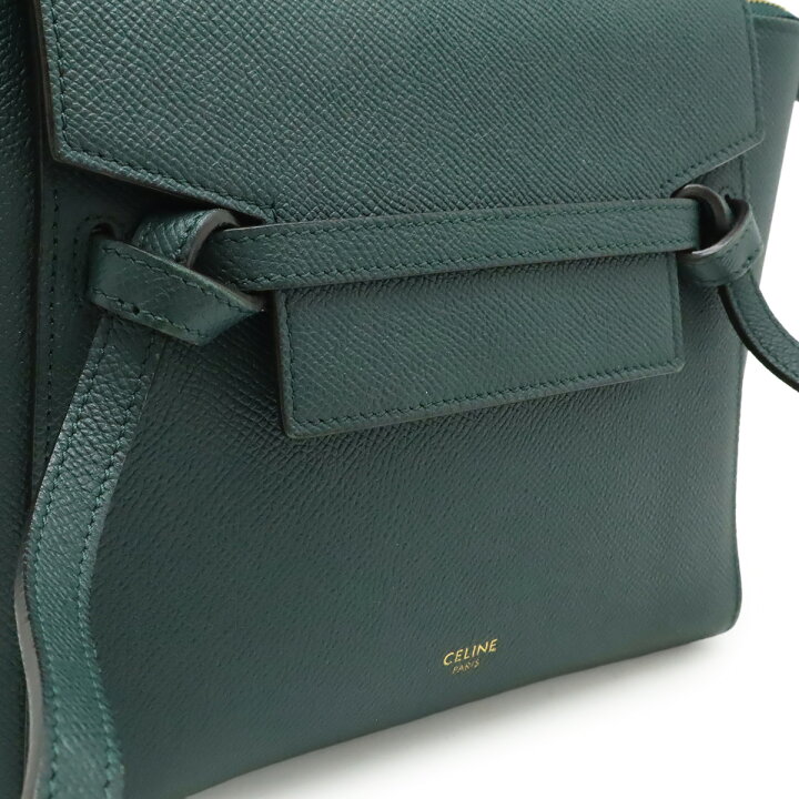 楽天市場】CELINE セリーヌ ベルトバッグ ナノ ハンドバッグ ミニ 