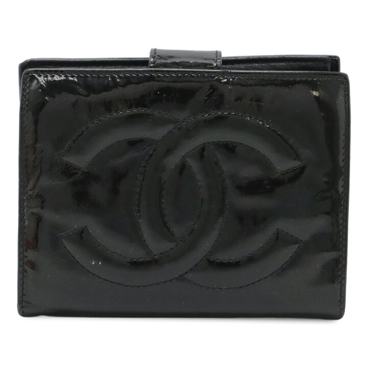 楽天市場】CHANEL シャネル ココマーク 2つ折財布 二つ折り財布 がま口 