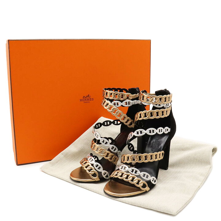 楽天市場】HERMES エルメス シェーヌダンクル ブーツサンダル 9.5cm 
