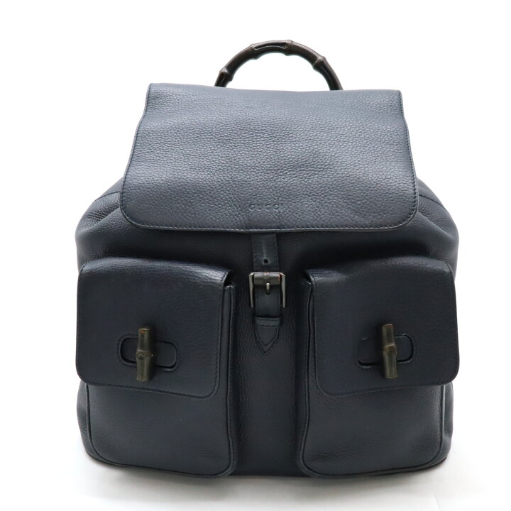 楽天市場】GUCCI グッチ バンブー リュックサック バックパック レザー  