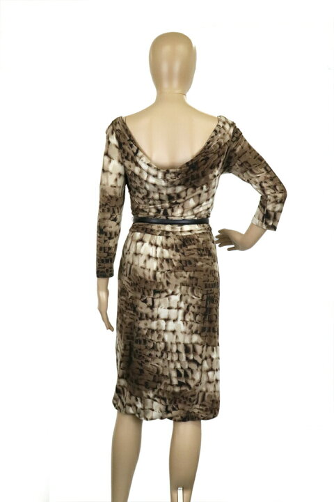 楽天市場】Max Mara マックス マーラ ワンピース 七分袖 ベルト付 総柄  