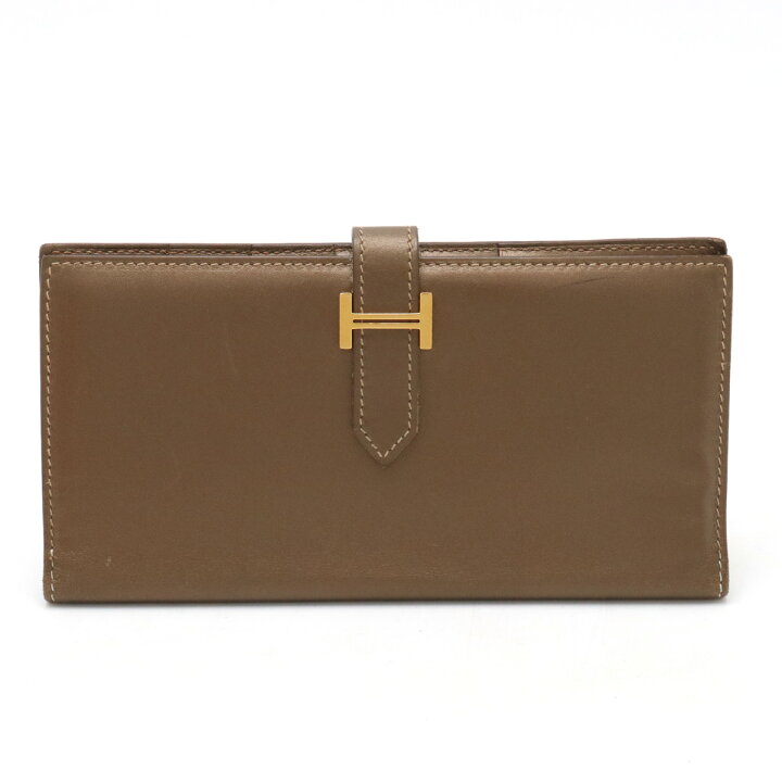 楽天市場】【財布】HERMES エルメス ベアン クラシック 2つ折長財布 二  