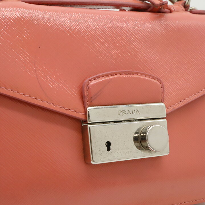 楽天市場】PRADA プラダ サフィアーノ ベルニック ハンドバッグ 2WAY 