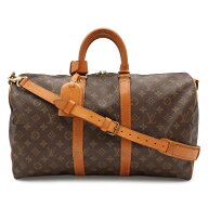 LOUIS VUITTON ルイ ヴィトン モノグラム キーポル バンドリエール45 ボストンバッグ ハンドバッグ 旅行…