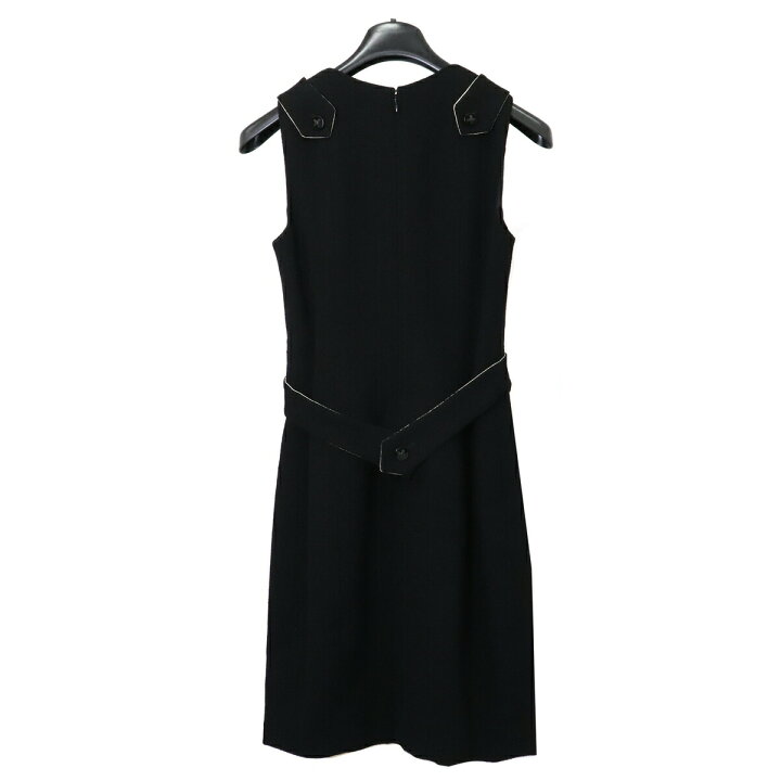 楽天市場】CHANEL シャネル ノースリーブ ワンピース 膝丈 ウール  