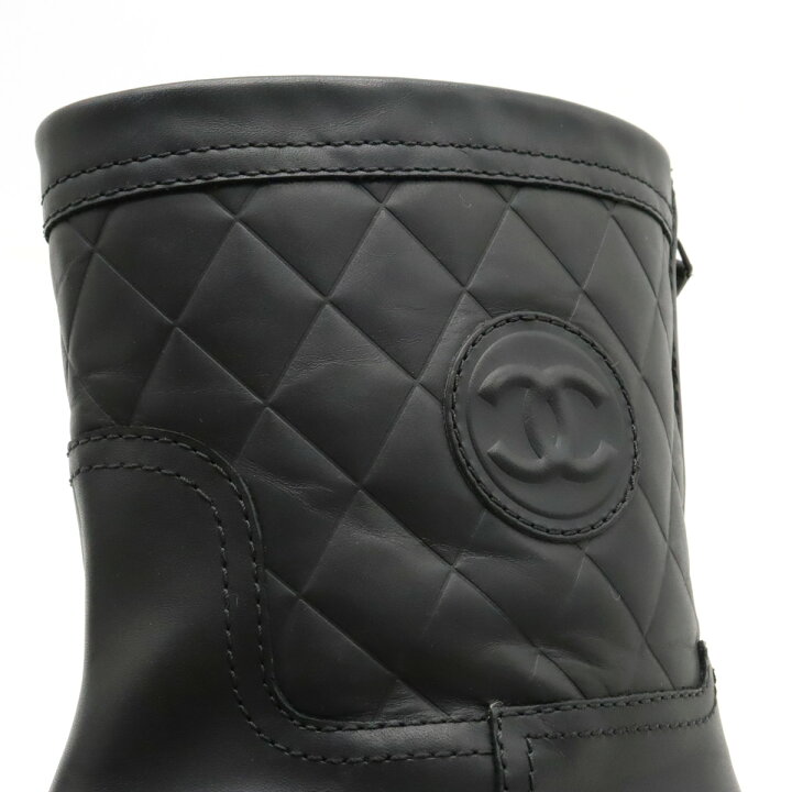 楽天市場】CHANEL シャネル ココマーク マトラッセ エンジニアブーツ 