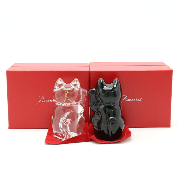 楽天市場】Baccarat バカラ まねき猫 招き猫 ラッキーキャット 2点  